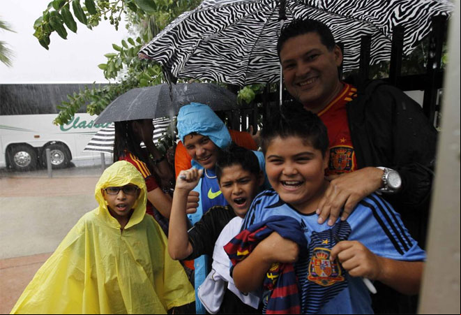Debido a la fuerte tormenta que cay